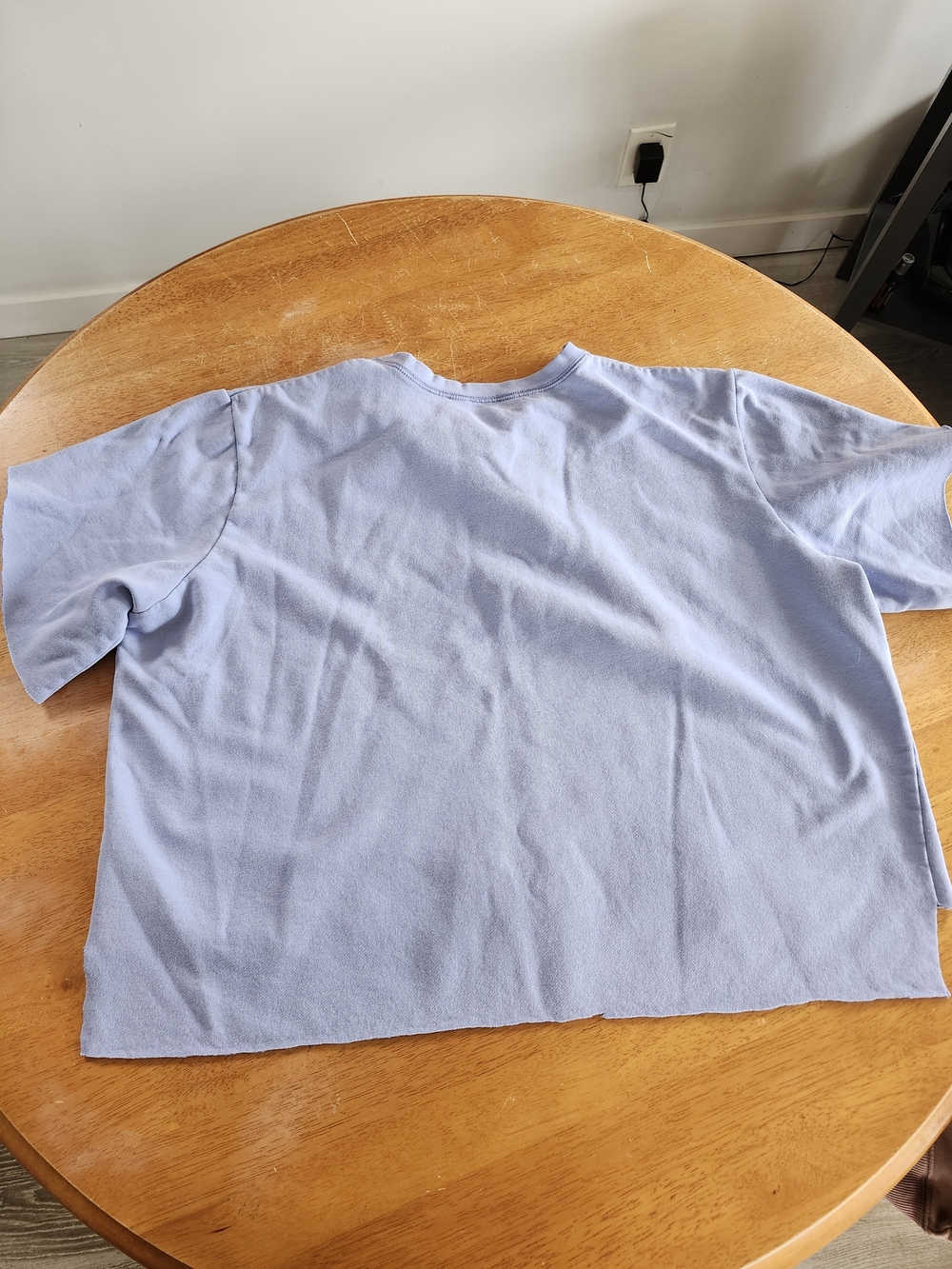 Vintage Northern Reflections | Cropped Bird Print Sweater | Periwinkle - Picture 6 of 6